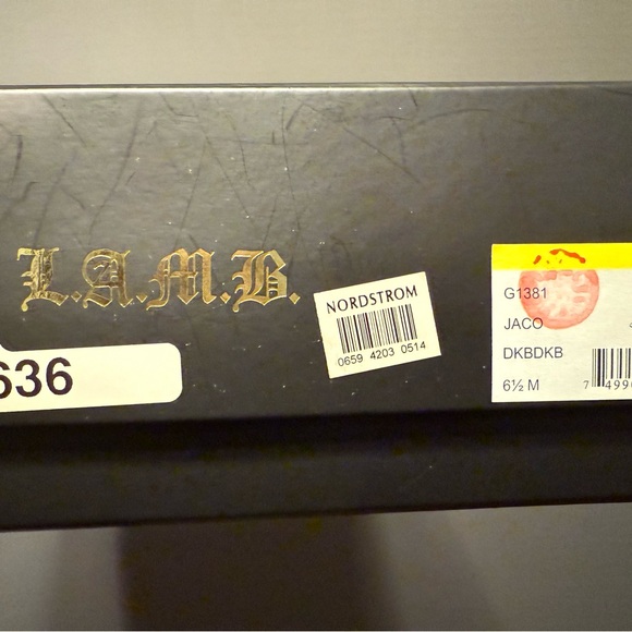 L.A.M.B. By Gwen Stefani. Lace up T strap Leather Sandal - Picture 8 of 8